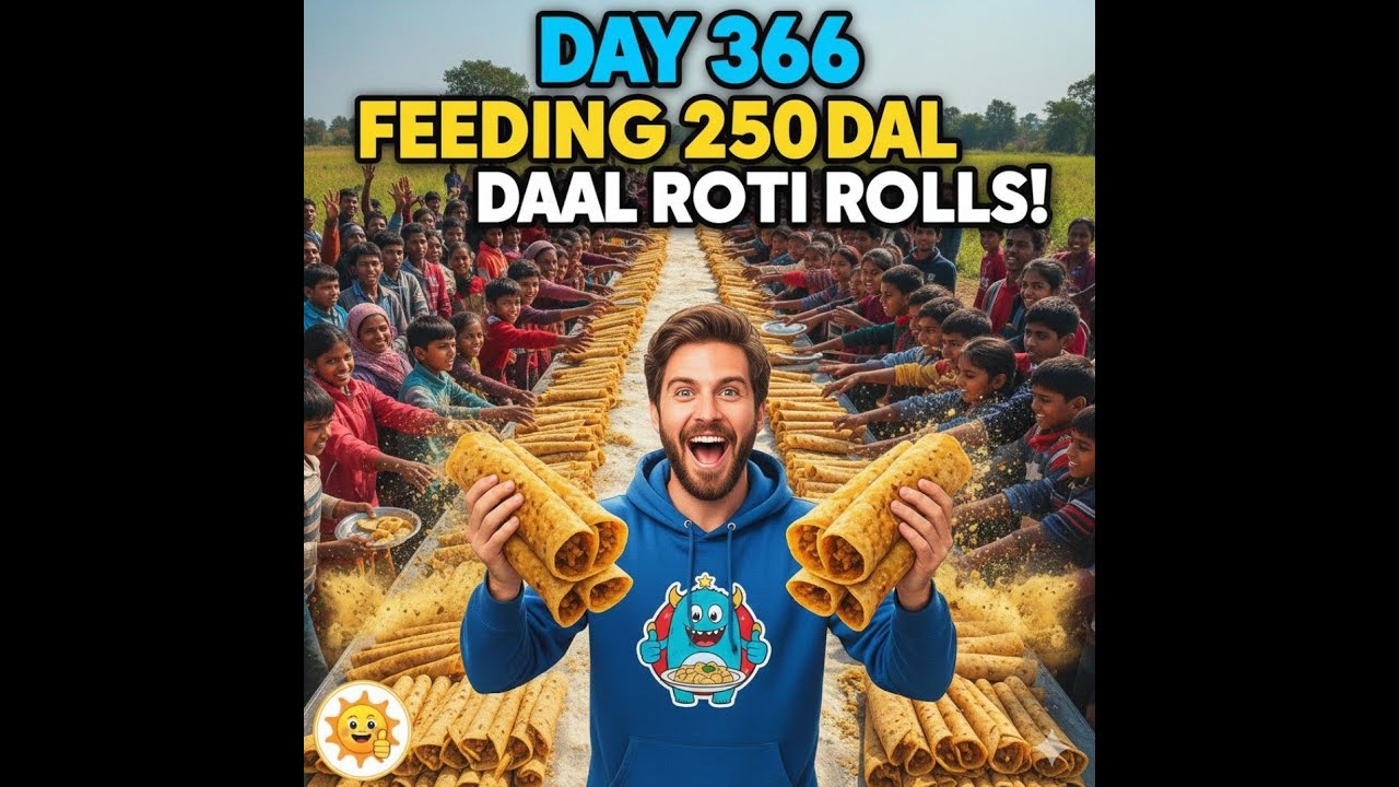Cooking 250 daal roti rolls for the homeless (Day 366 Ride-along)