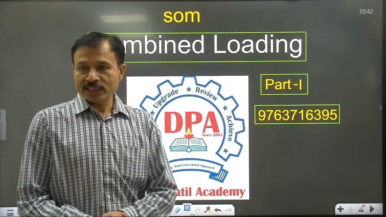 Combined Stresses Part 1 I SOM/MOS I REVISION I DHOLEPATIL ACADEMY 9763716395