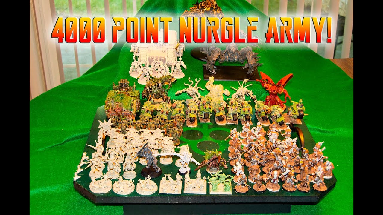 Chief's 4,000 Point Nurgle Chaos Army Overview [Part 1]