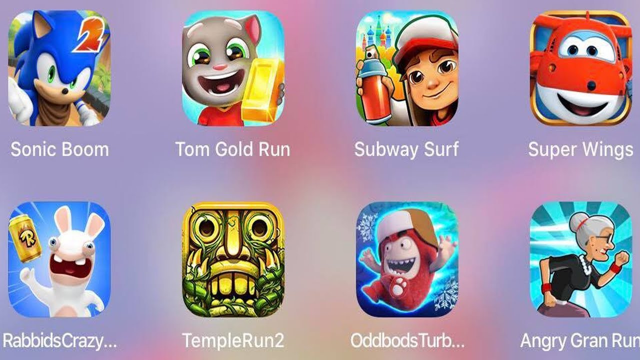 Angry Gran Run, Sonic Boom, Subway Surfers, Temple Run & More | Runner Gameplay Compilation