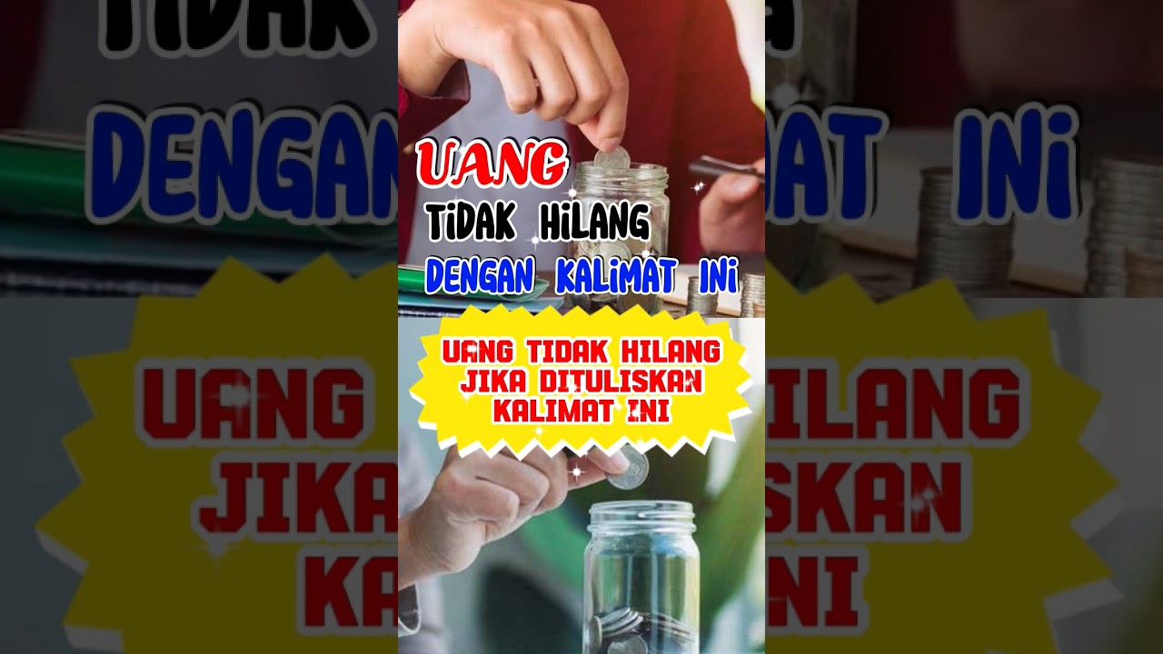 Uang Tidak Hilang Jika Dituliskan Kalimat Ini #religion #islam #amalan #doa