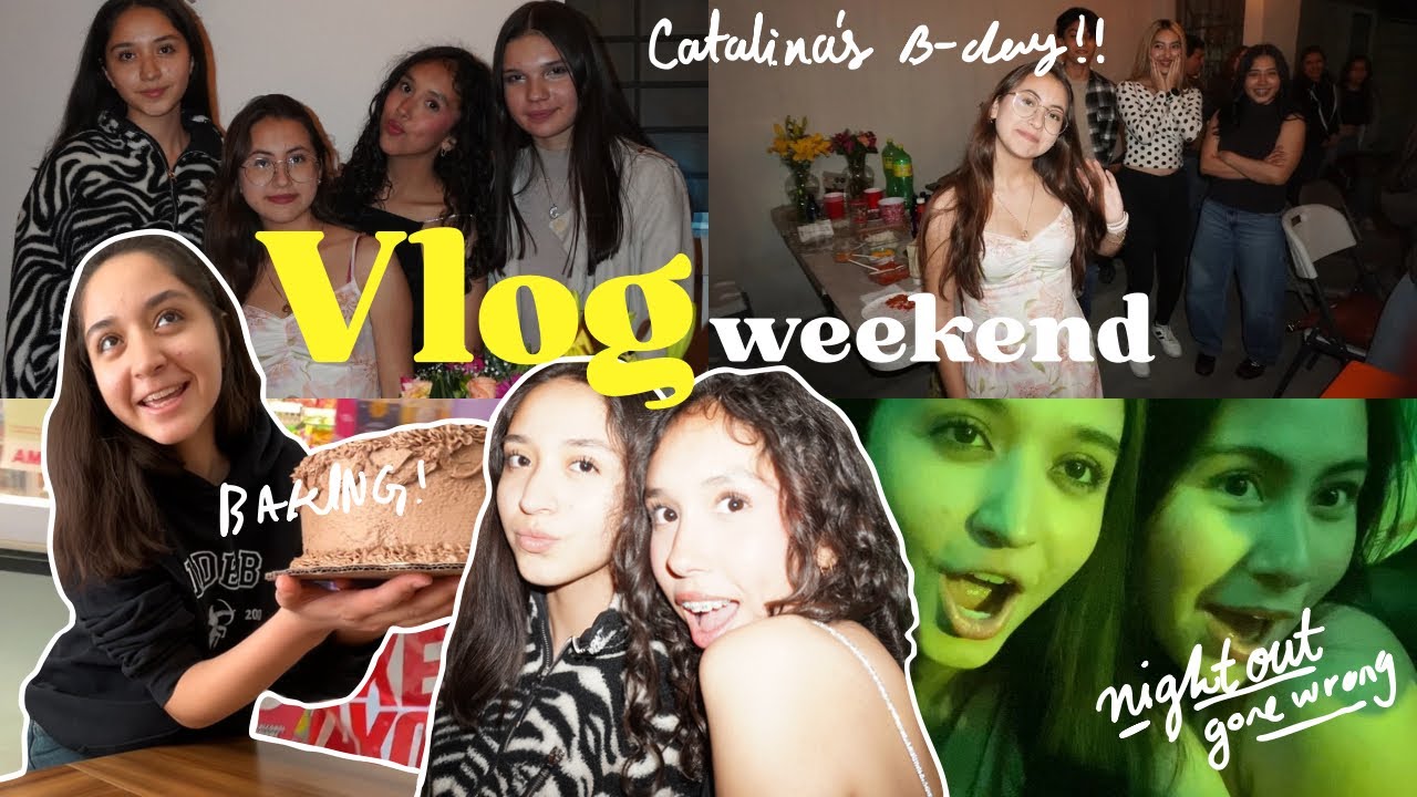 Vlog#2 - horneando pastel de Catalina y fiesta con amigas (sale mal💔)