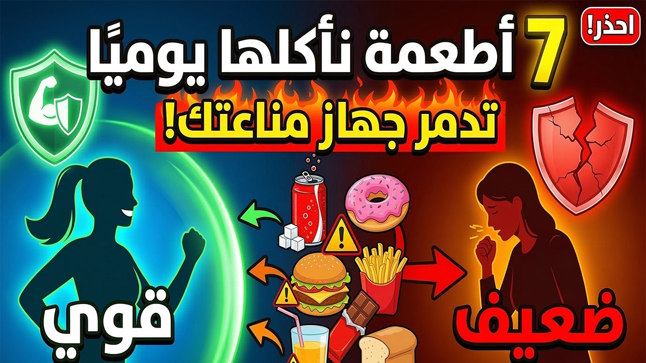 أخطر 7 أطعمة قد تدمر جهاز مناعتك دون أن تعلم.