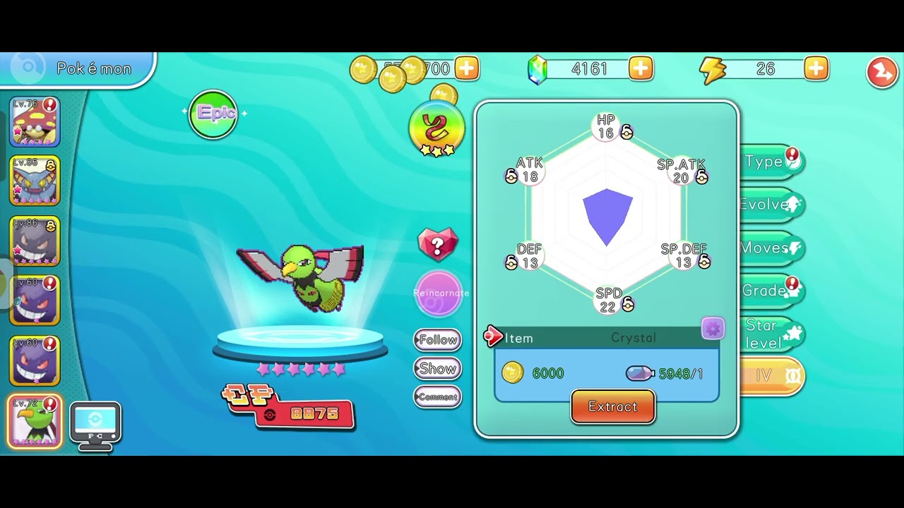 Xatu Rebirth /Intimacy w/ only small candies 