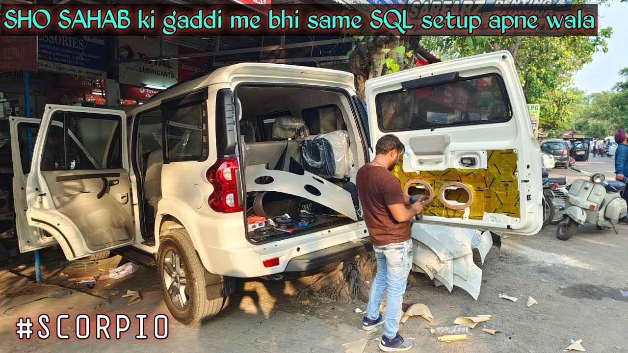 full installation of quality music sound setup !! police siren install !! price !! scorpio 2022