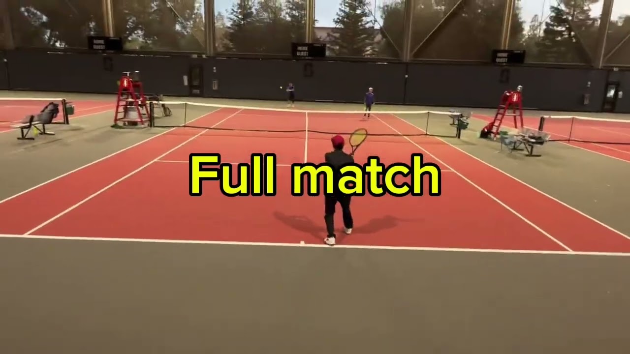 Social match at Stanford indoor court Lixin/Mao/James/Steven 