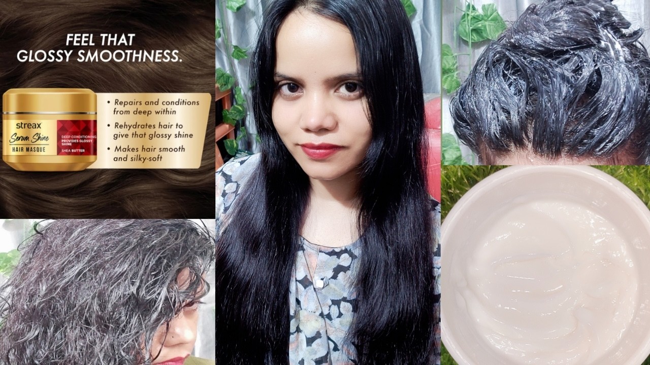 Streax Serum Shine Hair Masque!Deep Conditioning Provides Glossy Shine!For Honest Review Dshamsheri
