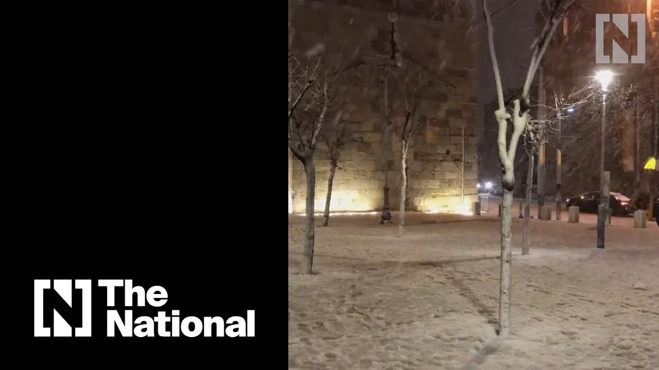 Snow covers Jerusalem as extreme weather in the region continues
