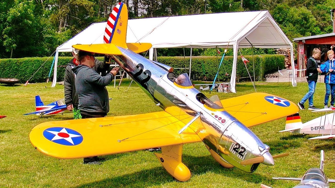 STUNNING GIGANTIC XXXL IN SCALE 1:2 RC RYAN YPT-16 SCALE MODEL AIRPLANE FLIGHT DEMONSTRATION