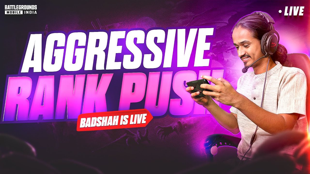 AGGRESSIVE GAMEPLAY WITH BADSHAH GAMING #BGMILIVE