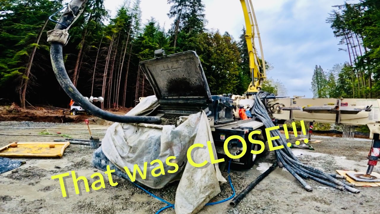 BAD DAY of CONCRETE PUMPING (almost)….