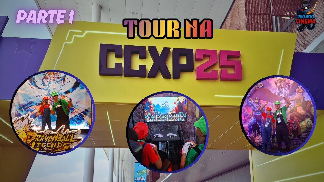 TOUR na CCXP25! NOSSA PRIMEIRA VEZ NO EVENTO - Parte 1 | Projeto Cinema