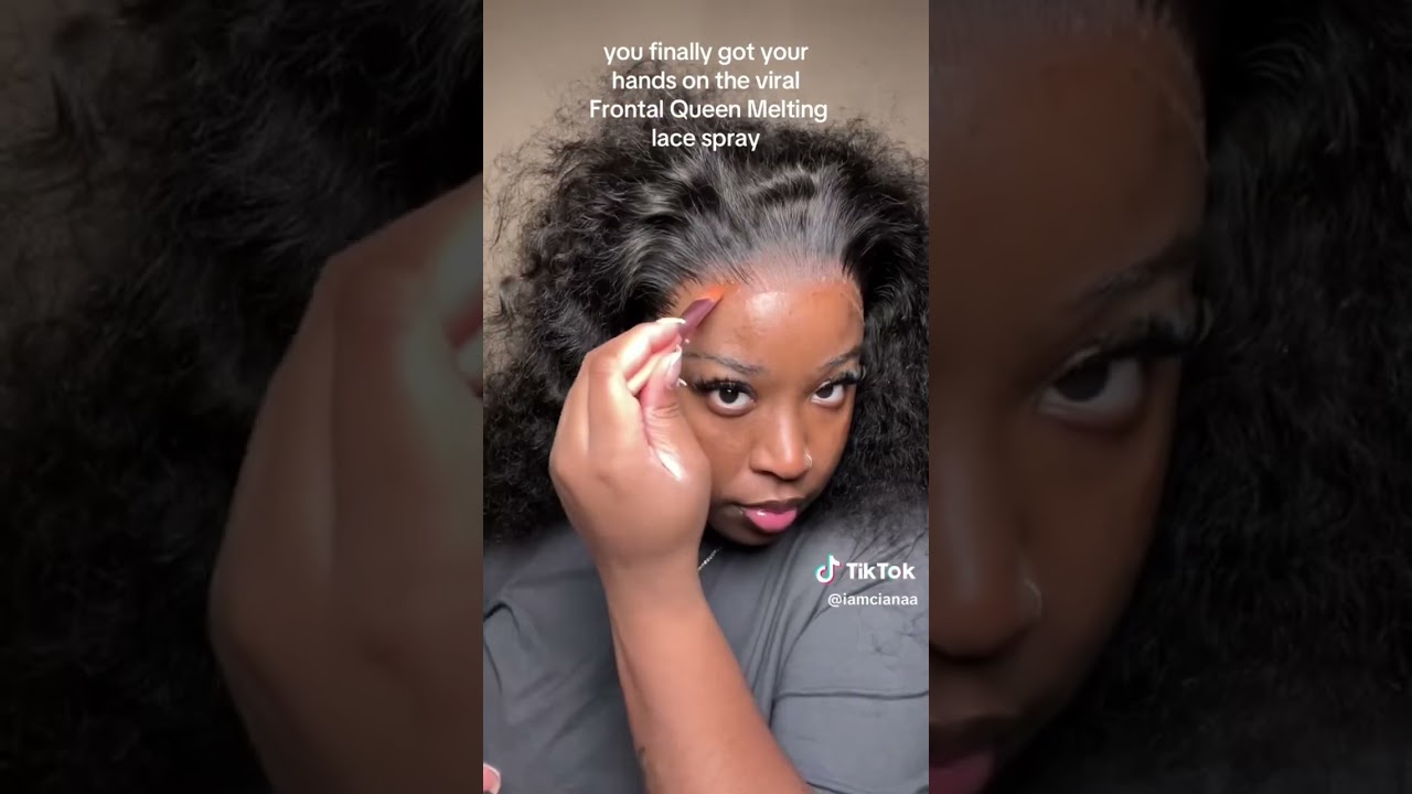 Install for the Gods!! Featuring Queen Frontal lace melting spray 