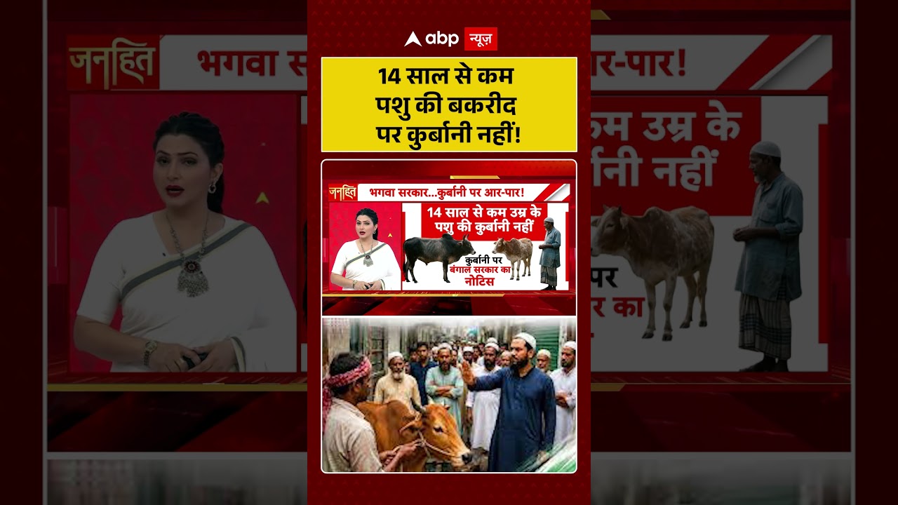 Bengal Bakrid Controversy | Chitra Tripathi | 14 साल से कम पशु की बकरीद पर कुर्बानी नहीं! | Viral