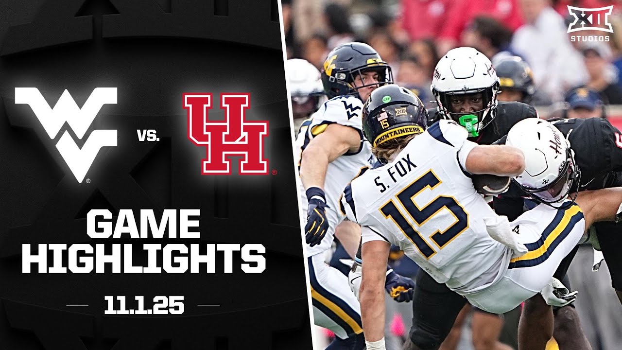 West Virginia vs. #22 Houston Game Highlights | 2025 Big 12 Football