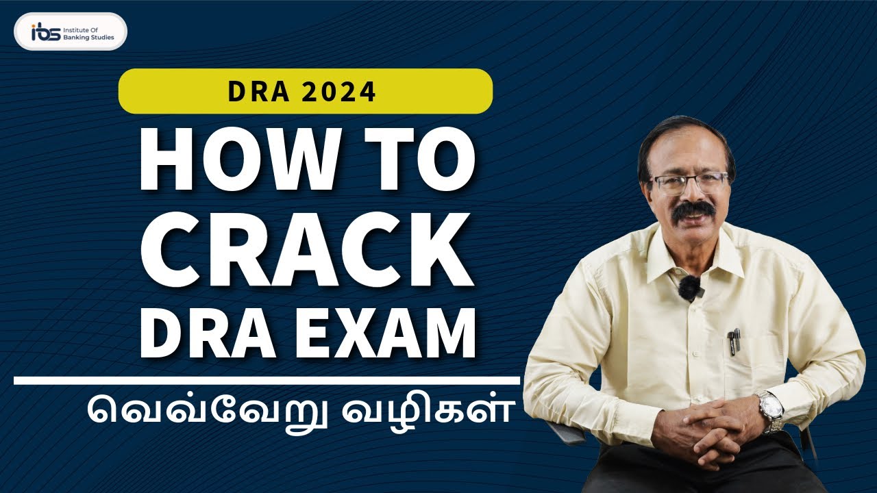 DRA 2024 (TAMIL) HOW TO CRACK ? #DRA #sbi2024  #bankjobs