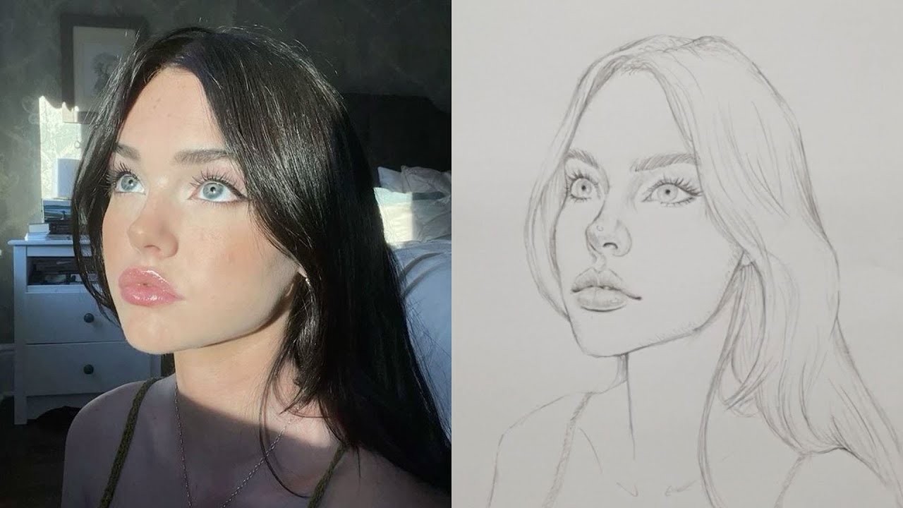 From a simple circle to a realistic face - Draw with me | Ep 07