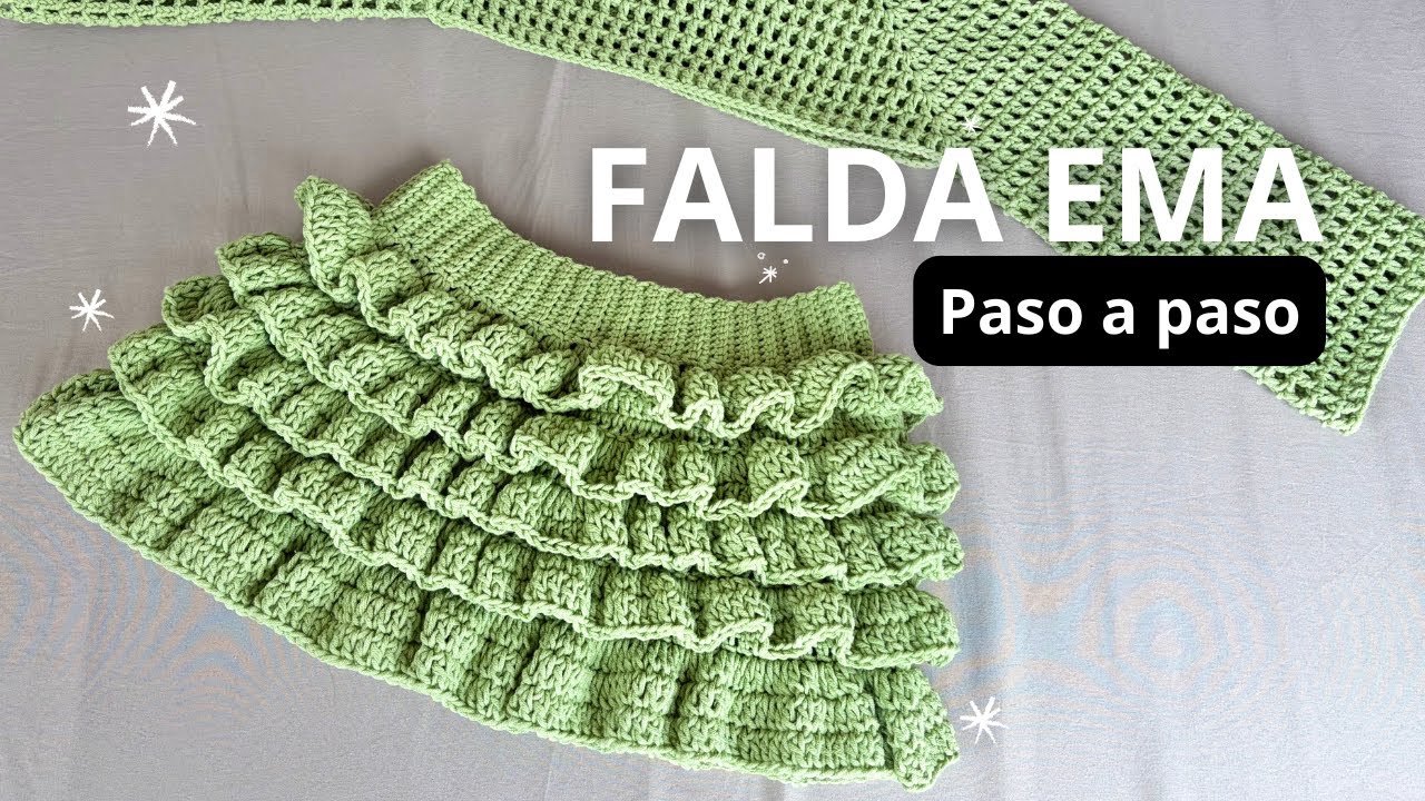 TE ENCANTARA TEJER esta FALDA a CROCHET para NIÑAS en TODAS las TALLAS