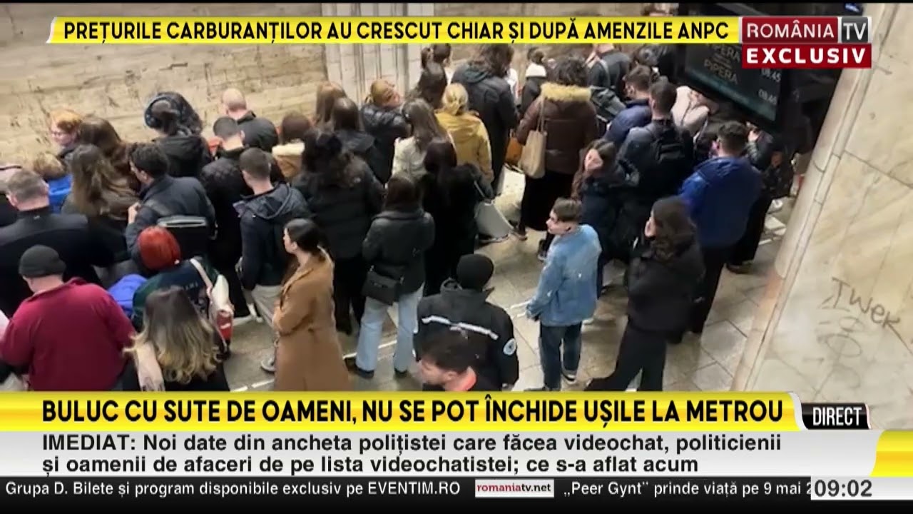 Haos la metrou miercuri dimineață. Călătorilor li s-a cerut să coboare din tren