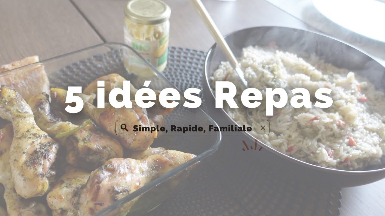 5 Idées Repas : Familiale, Simple et Rapide à Réaliser ⎪Vidéo Asmr