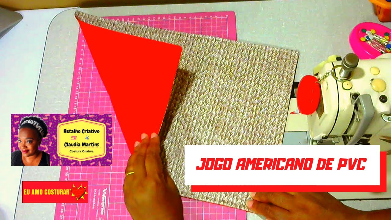 Como Fazer Jogo Americano de PVC  I Passo a Passo   Retalho Criativo ✂