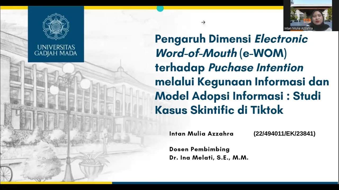 Presentasi Sidang Skripsi S1 Manajemen FEB UGM | Intan Mulia Azzahra