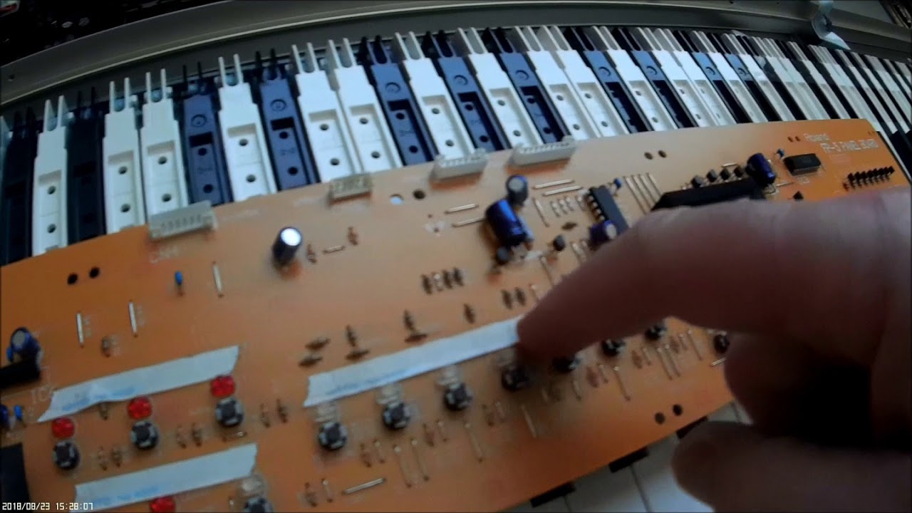 Roland FP5 top panel switch replacement