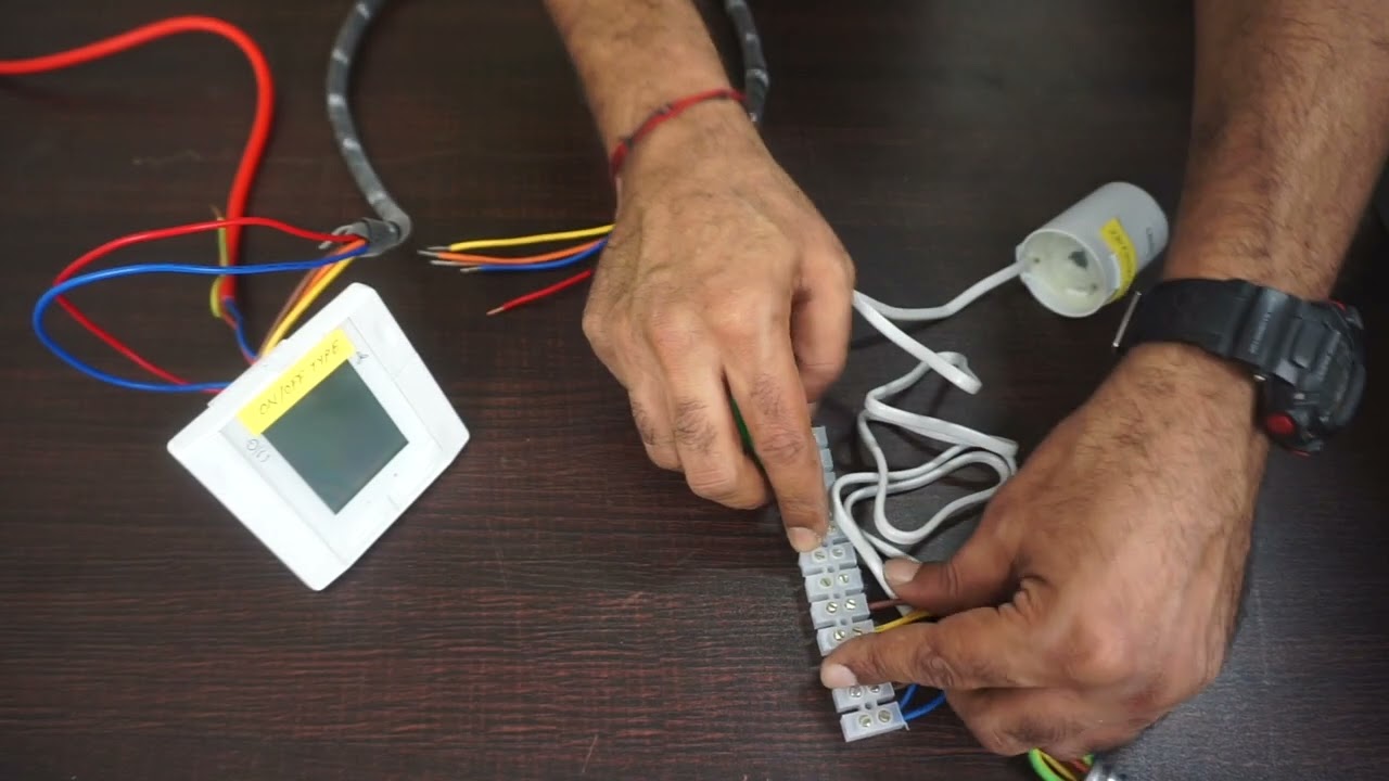 Connect Caleffi 230v On/Off actuator to Thermostat (Hindi) | ऑन / ऑफ  ऍक्चुएटर  थर्मोस्टॅट से जोडे