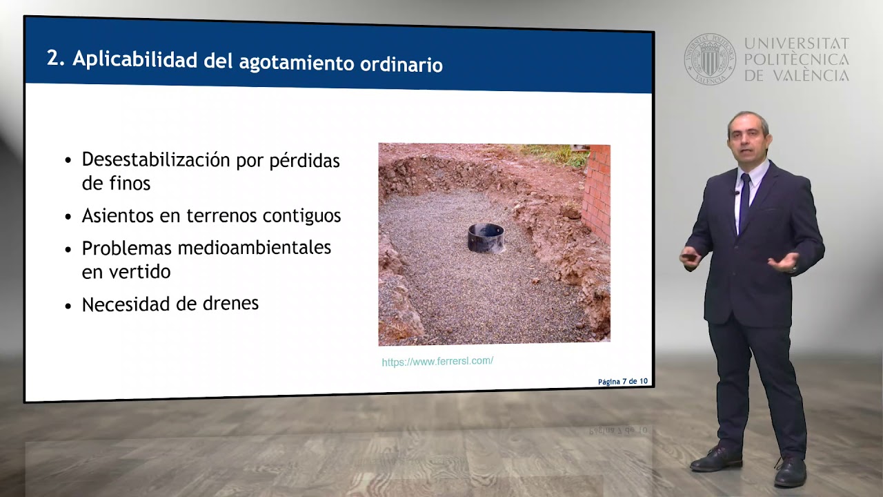 Drenaje de excavaciones mediante bombeos superficiales y sumideros | 47/52 | UPV