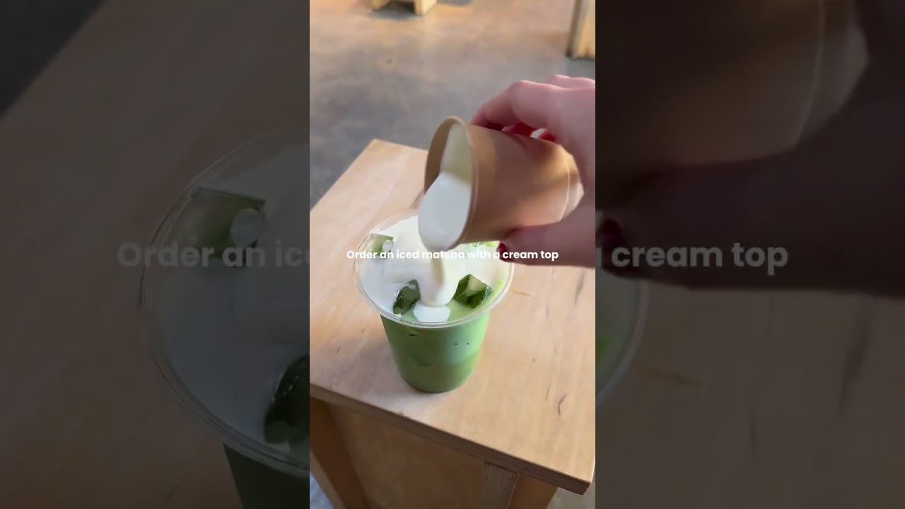 LA&rsquo;s best matcha 🍵 Matcha with a cold cream on top? Yes please! Maru Coffee derived from the