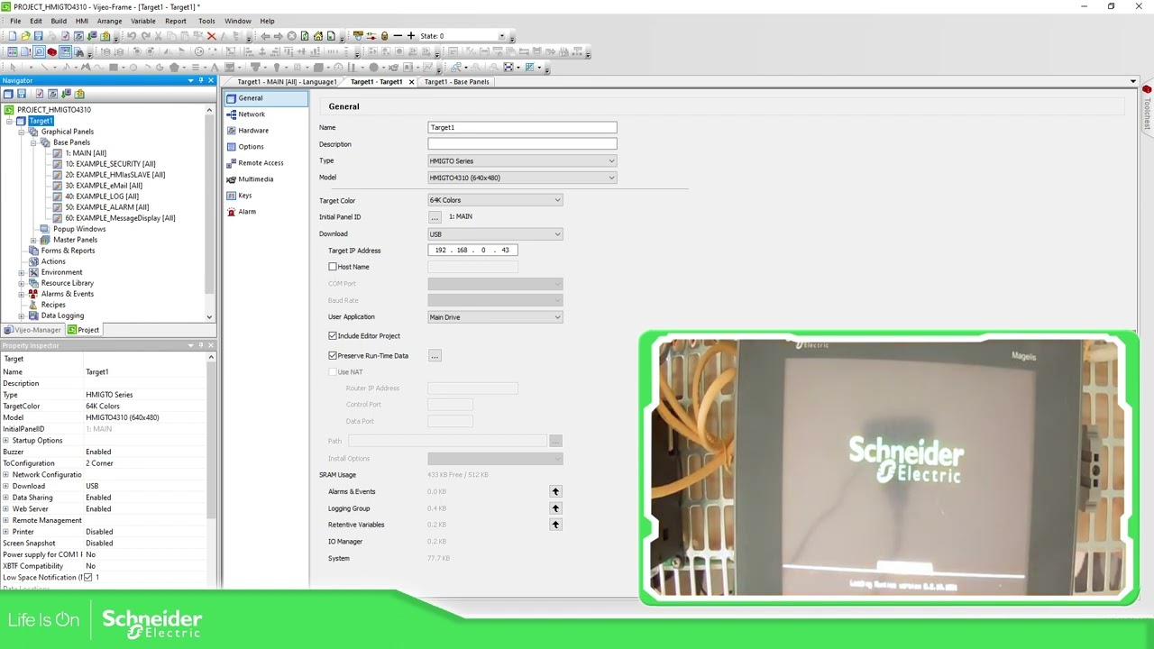 Vijeo Designer Training - Mx.x How to Download/Upload Editor Project (USB cable)