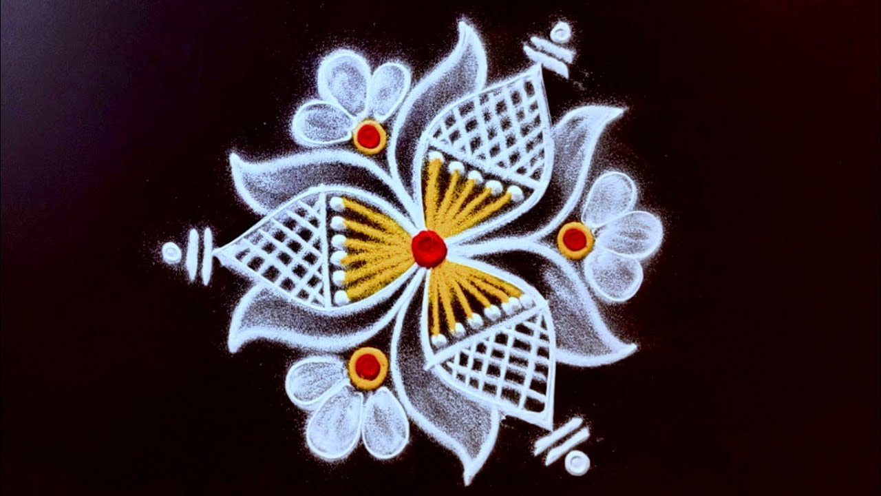 குட்டி வாசலில் போட அழகான 2 குட்டி குட்டி  மினி ரங்கோலி கோலங்கள் ♥️ New daily use simple rangoli 