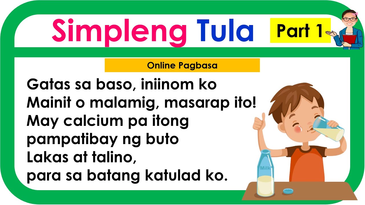 Tula ll Magbasa Tayo ng mga simpleng tula ll Gradeschool ll Online Pagbasa