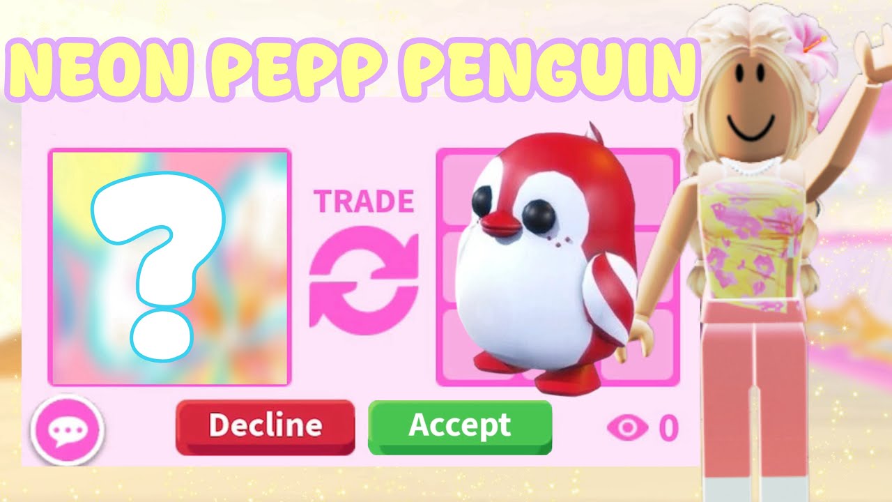 Trade for a NEON PEPPERMINT PENGUIN!? *EXOTIC*