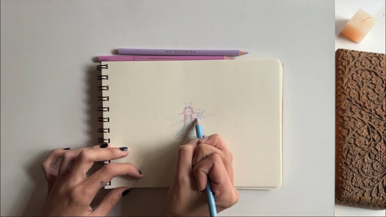 dibuja un hada conmigo ⋆˚ʚɞ⋆˙⟡ draw a fairy with me