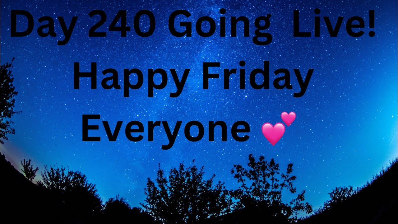 Day 240 Of Being A Consistent Content Creator!