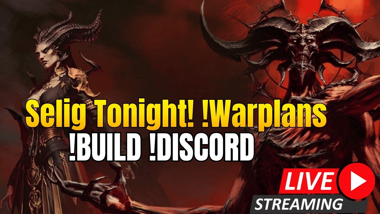 [!DROPS] !Warplans Selig Tonight !Build !Discord #Diablo4 #Diablopartner