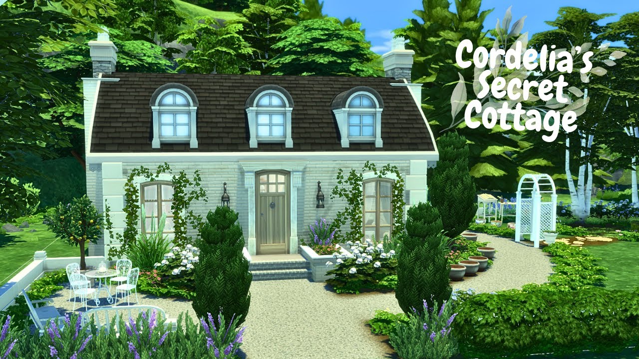 Cordelia's Secret Cottage // Sims 4 CC Speed Build