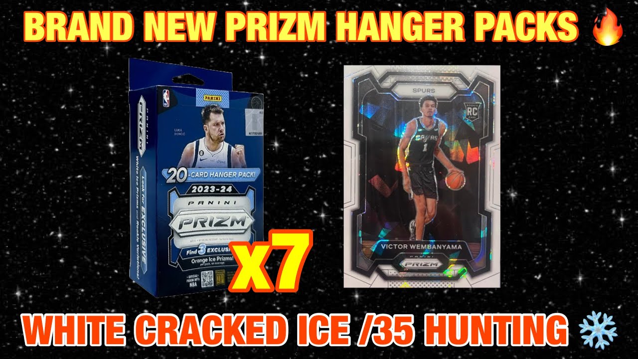 *🚨🚀 ROOKIE AUTO PULL! 2023-2024 PRIZM BASKETBALL HANGER PACKS REVIEW! WHITE CRACKED ICE HUNTING