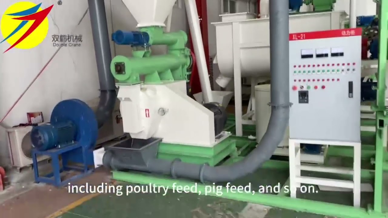 Newly designed 1 ton per hour feed pellet production line