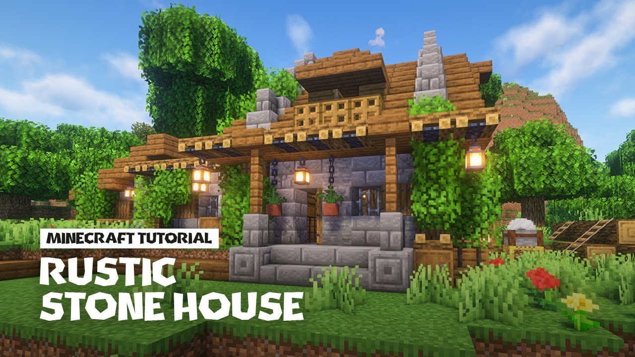 Minecraft: How to Build a Rustic Stone House 🏡 [Updated Tutorial]