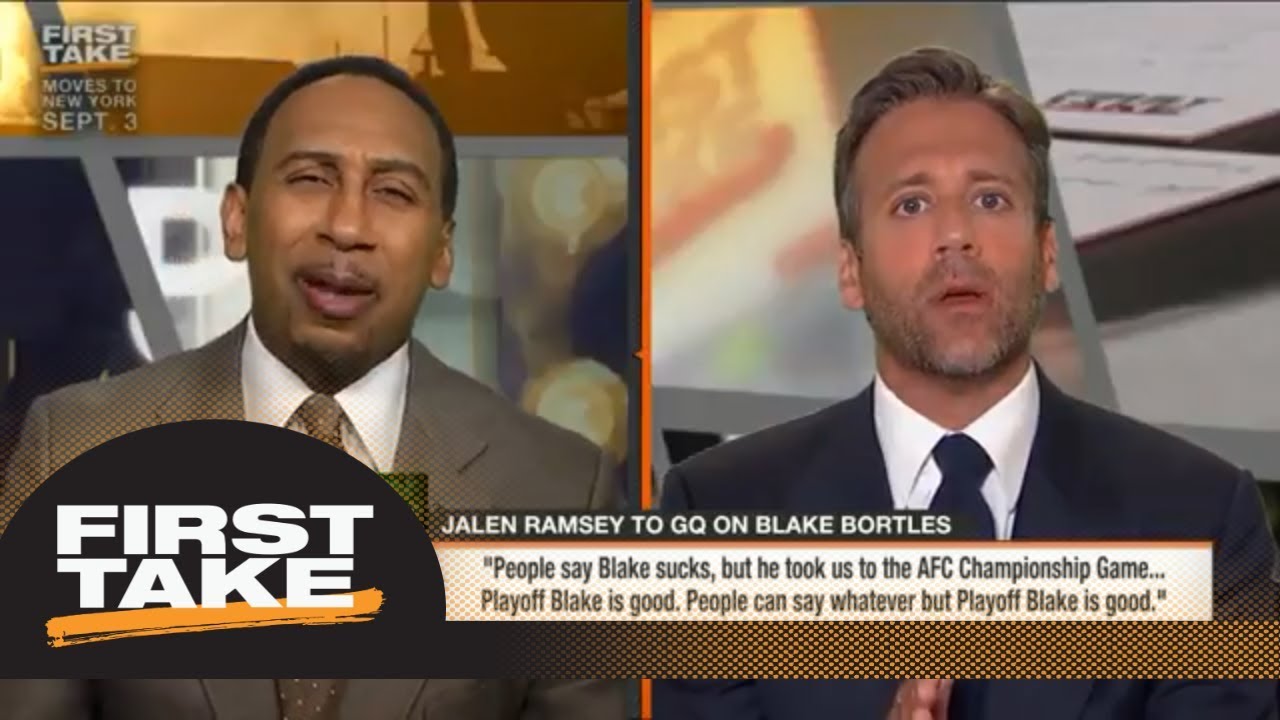 Stephen A. calls Jalen Ramsey out for not being honest about Blake Bortles | First Take | ESPN