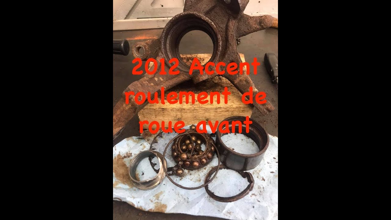 Accent 2012 roulement de roue