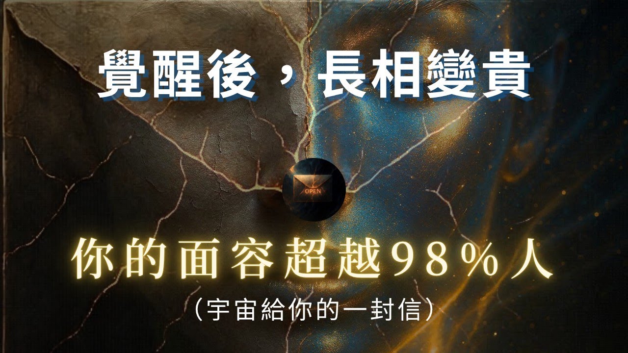 覺醒後，長相變「貴」？臉上這5個神級變化藏不住！你已超越98%的人！💌 宇宙給你的一封信