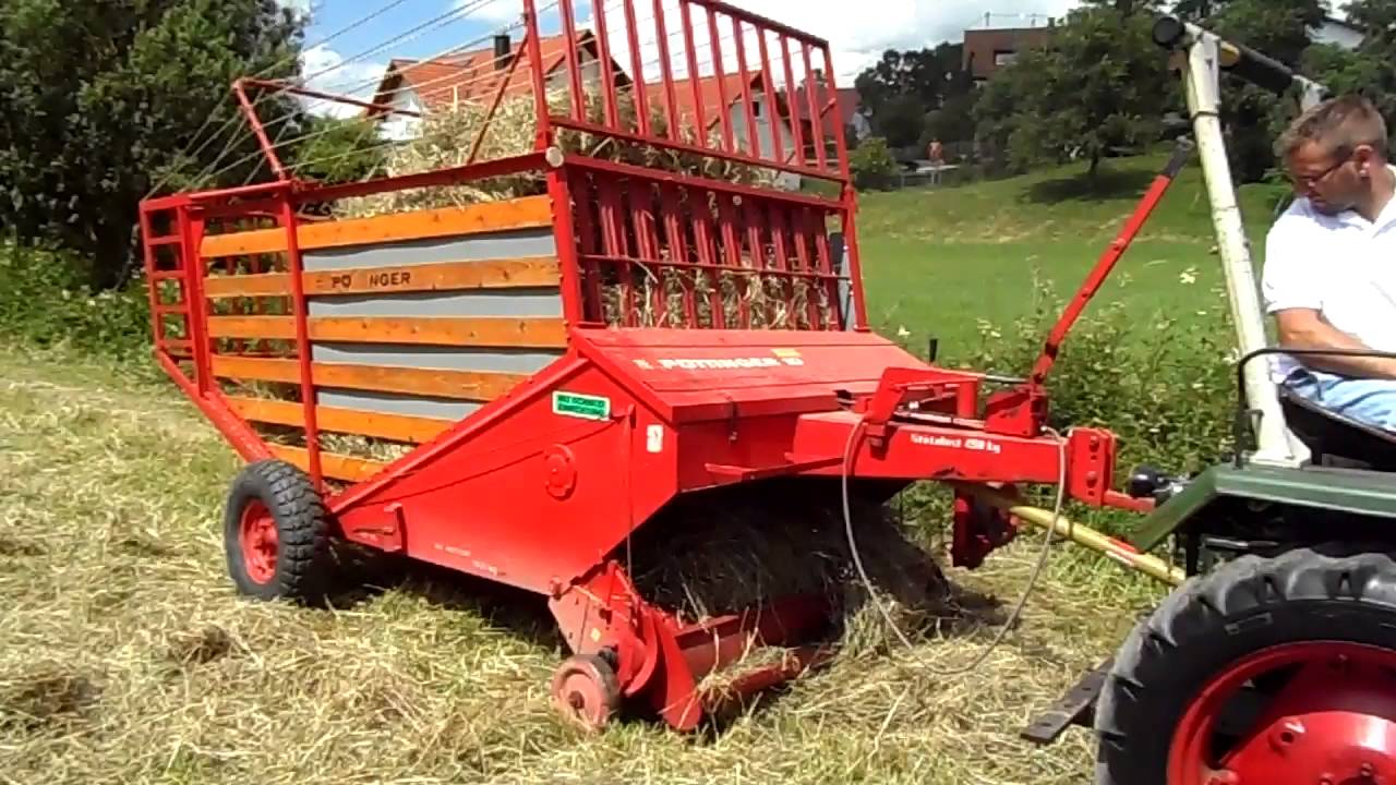 Vatter ´s erleben: Heuaufladen mit Allgaier und Pöttinger Teil 2