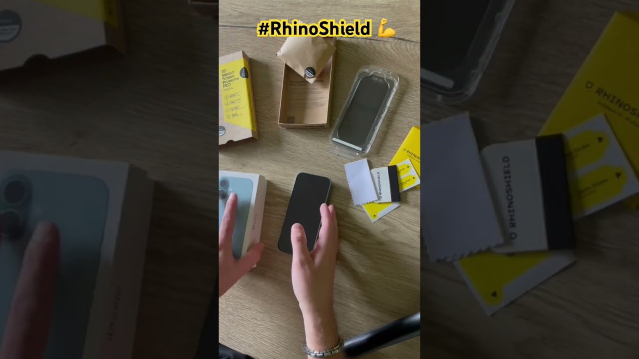 Rhinoshield 3D Impact Screen Protector PRO install on an iPhone 16. Sooo EASY #iPhone16 #rhinoshield