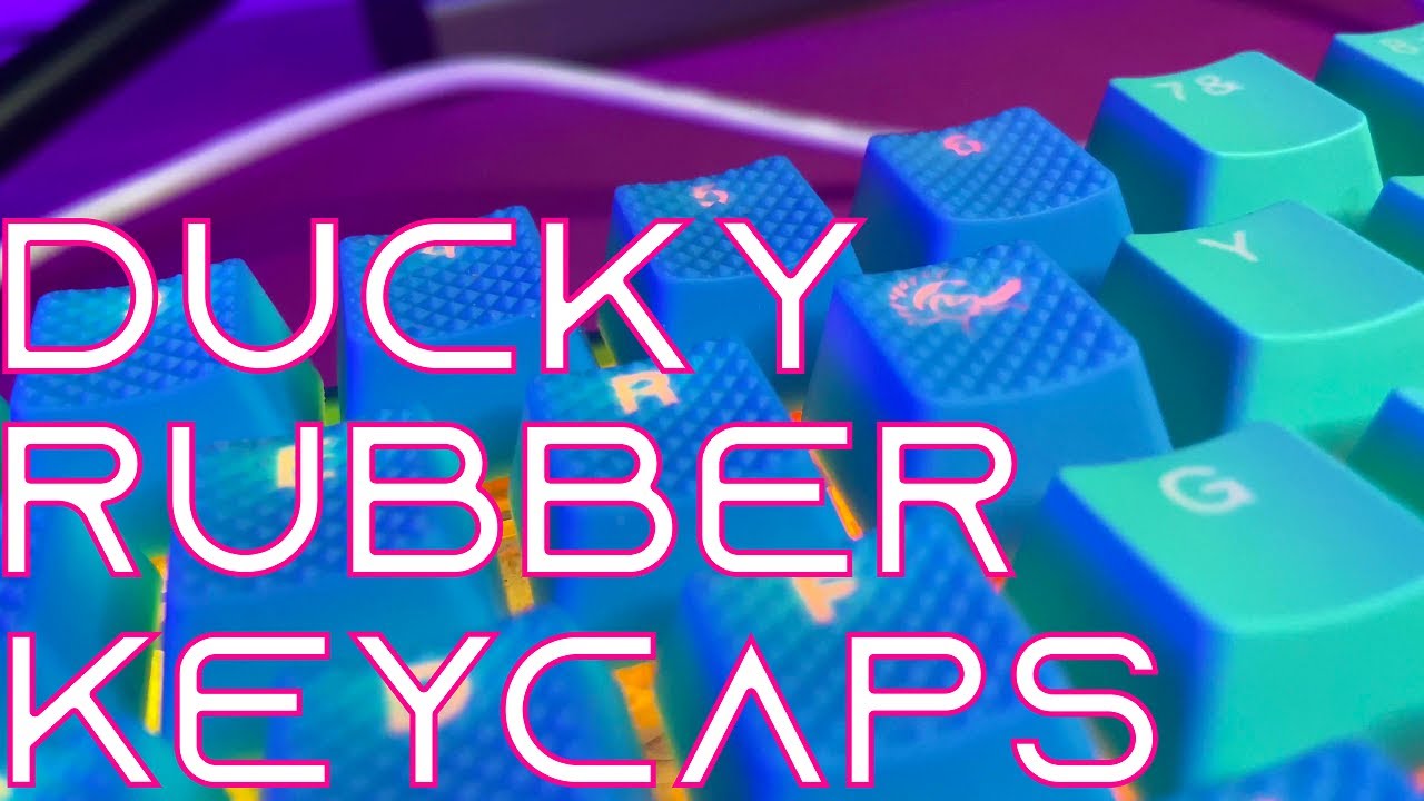 Ducky Rubber Keycaps on Mecha Mini! Unboxing + First Impressions: Ducky or Tai Hao?