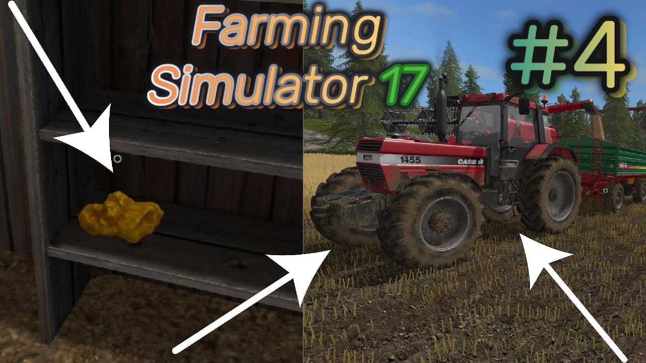 Żniwa soi i zbieranie bryłek złota/ Farming Simulator 17 #4