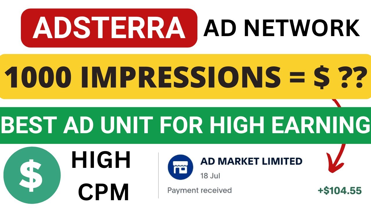 Adsterra earnings on 1000 views with earning report and payment proof