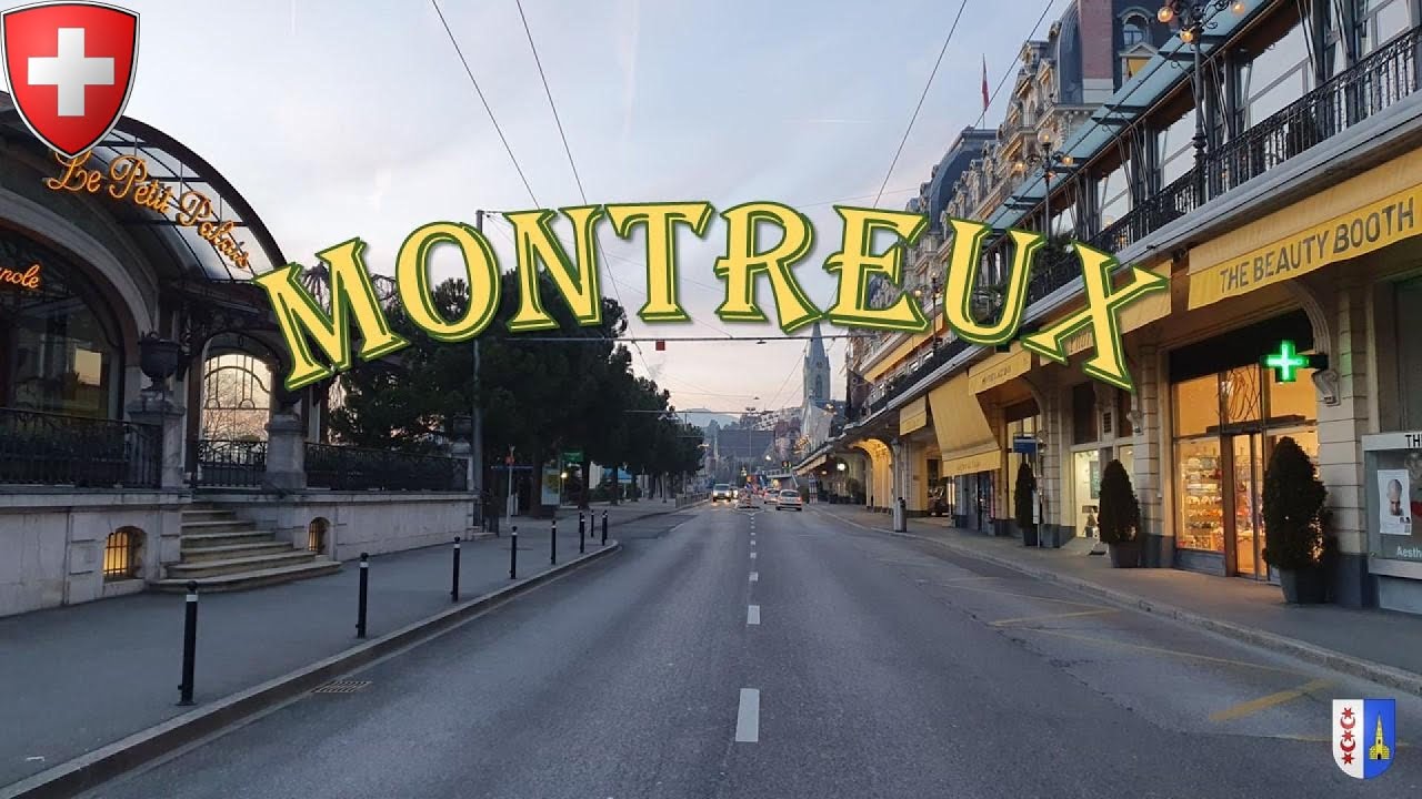 Montreux, one of Switzerland's most famous cities - driving end of winter 🇨🇭 | 4K City Drive